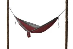 Grand Trunk Single Parachute Nylon Hammock -Cozy Camp Shop opplanet grand trunk single parachute nylon hammock crimson charcoal main