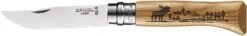 Opinel No. 8 Folding Knife -Cozy Camp Shop opplanet opinel wild life moose folding knife no 8 3 35in w virobloc 12c27 sandvik ss oak handle wood 002337 main