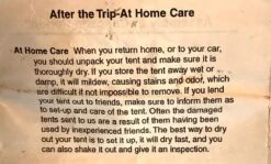 Walrus Cascade Condo -Cozy Camp Shop walrus cascade condo instructions AFTER TRIP care pg8A