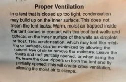 Walrus Cascade Condo -Cozy Camp Shop walrus cascade condo instructions VENTILATION pg10